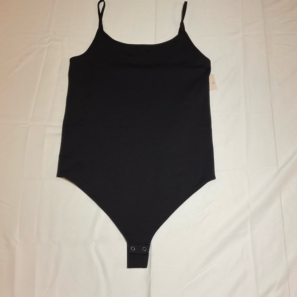 SO Juniors' Large Black Bodysuit Thong back NWT